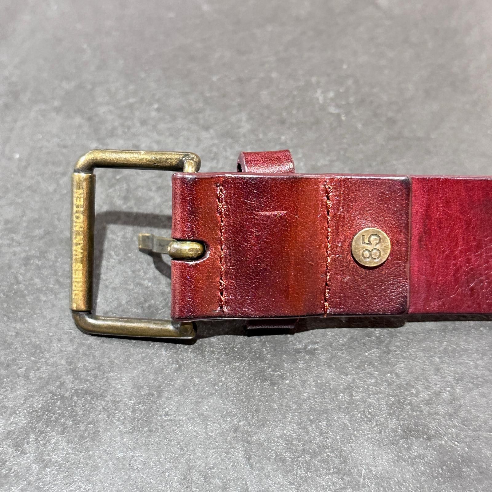 DRIES VAN NOTEN レザー ベルト ドリスヴァンノッテン ブラウン