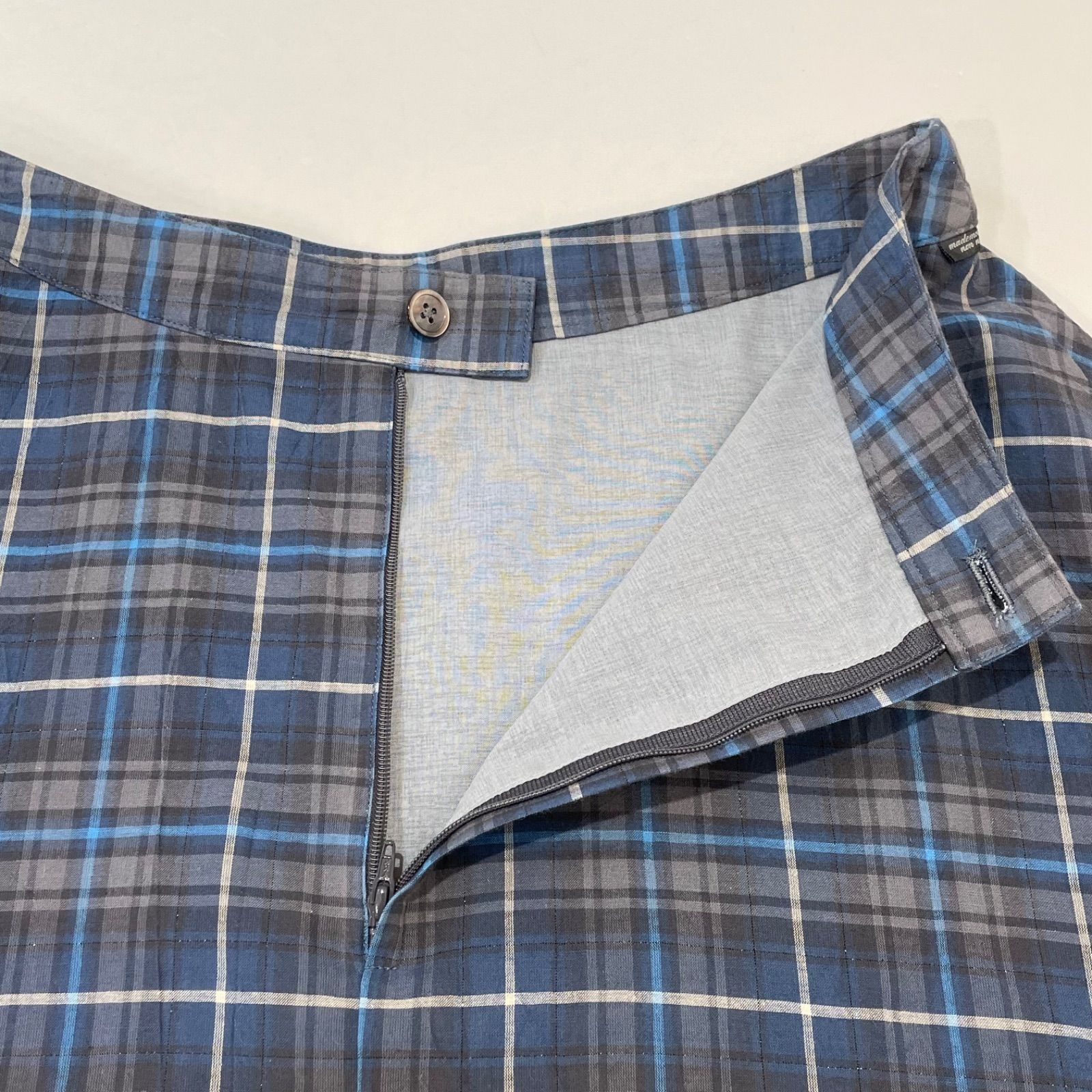 美品 Mademoisell NON NON マドモアゼル ノンノン チェック スカート