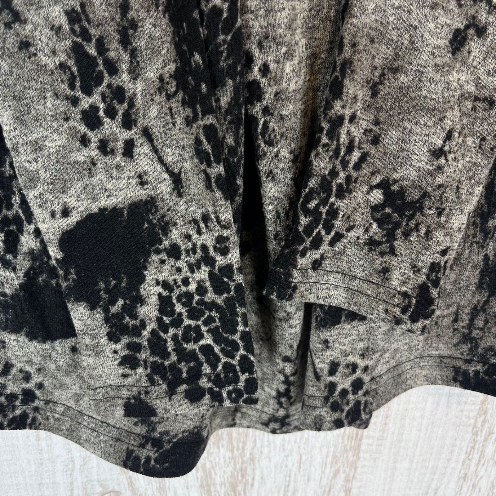 TORNADO MART トルネードマート レオパード ヒョウ柄 総柄 ギャザー