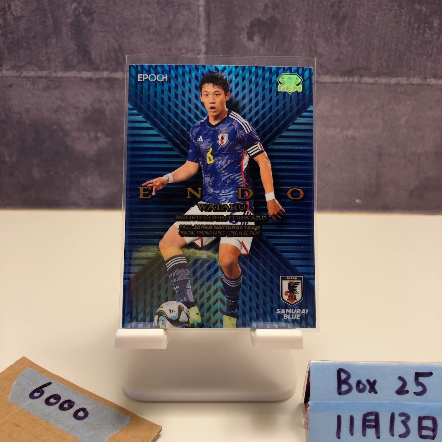 2023 EPOCH 遠藤航 20/24 日本代表 GEM Limited Edition Samurai Blue