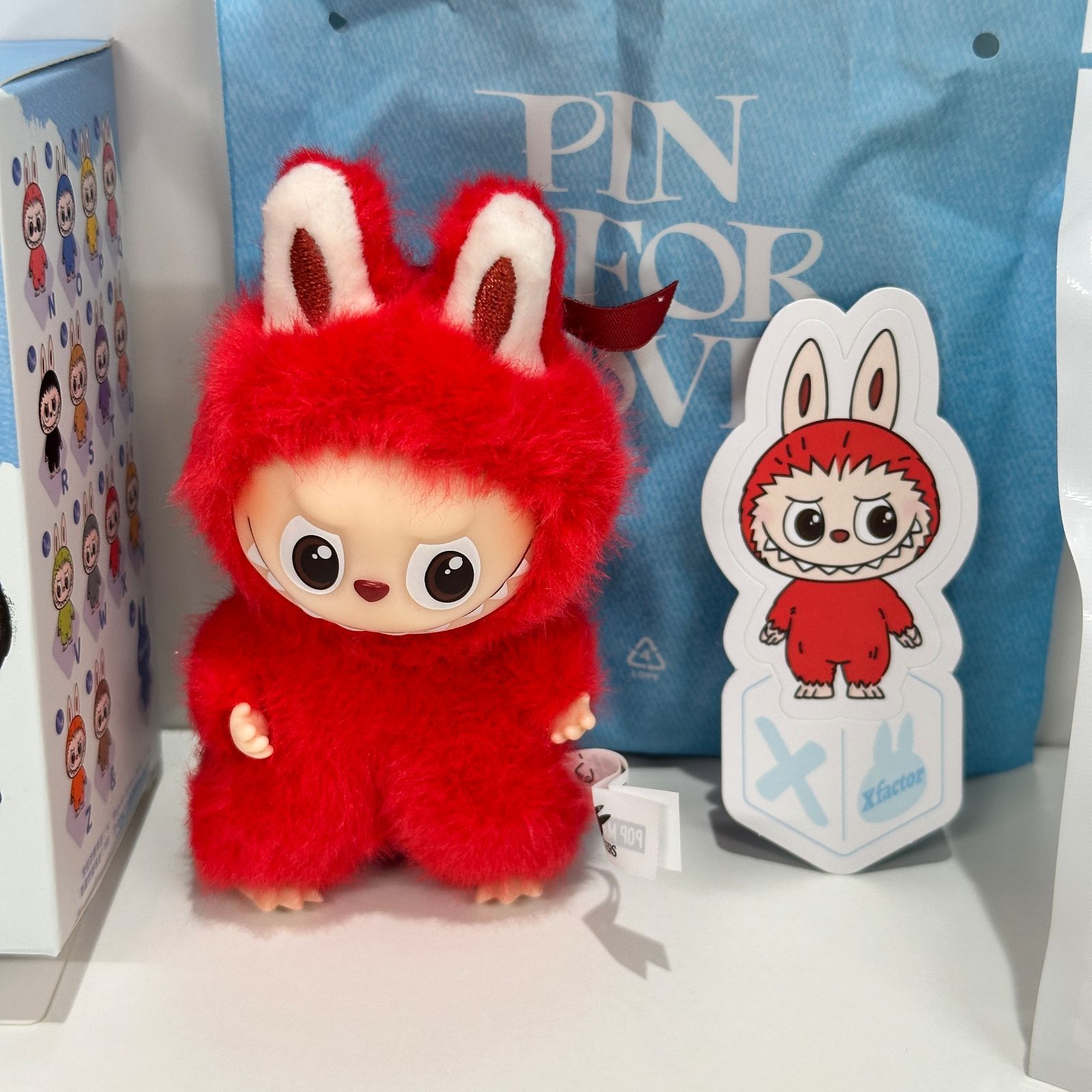 ラブブ ピンフォーラブ イニシャル X ペンダント&チャームセット 