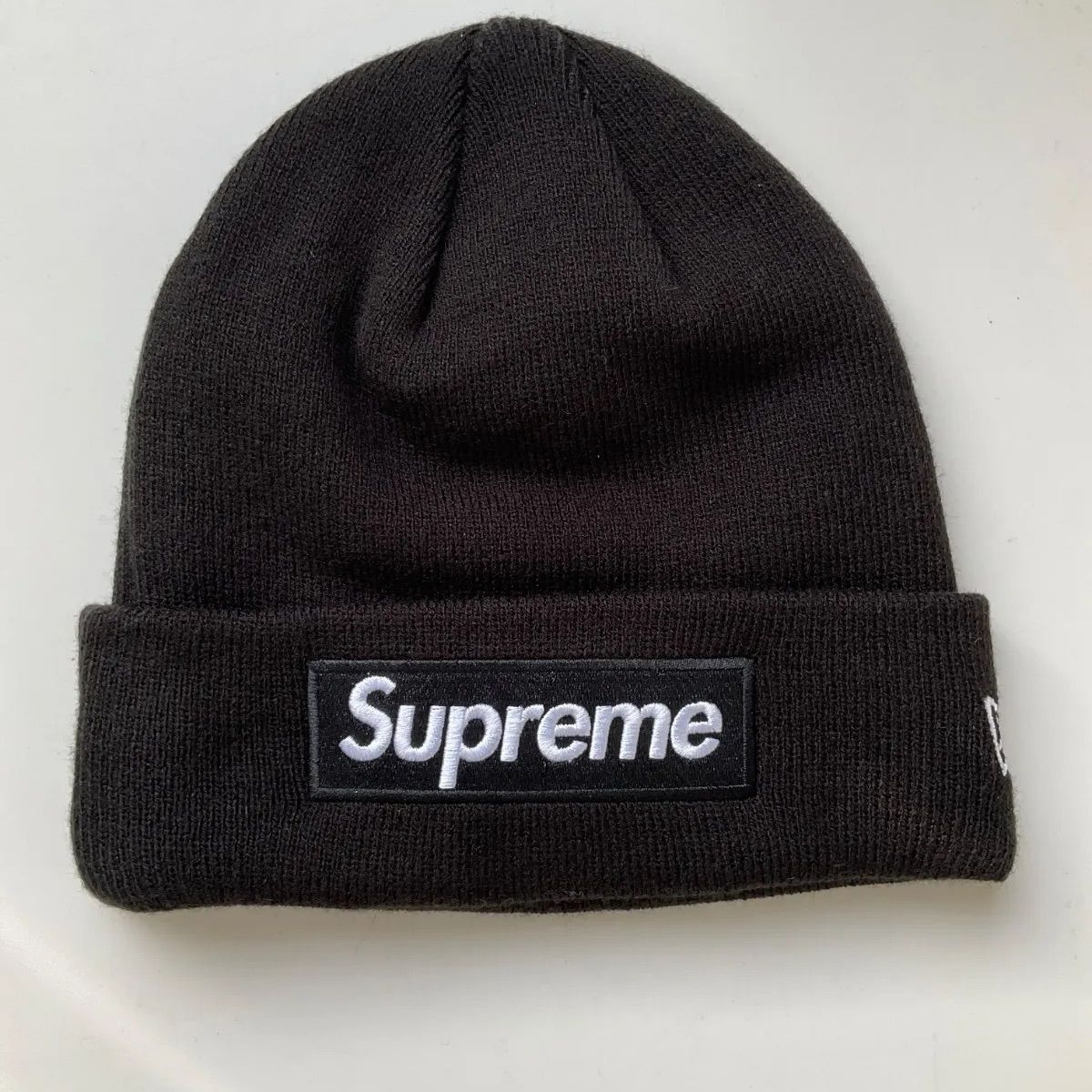 Supreme ボックスロゴ ビーニー 黒 ブラック ニット帽 Era Box Logo