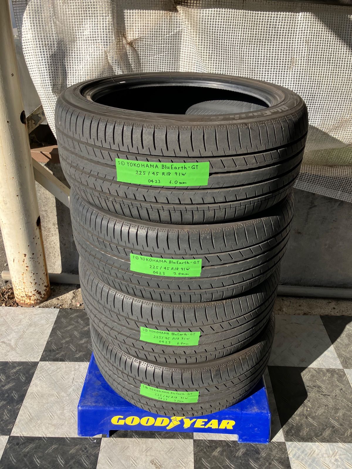送料込み] 225/45R18 91W 2023年製 YOKOHAMA BluEarth GT AE51