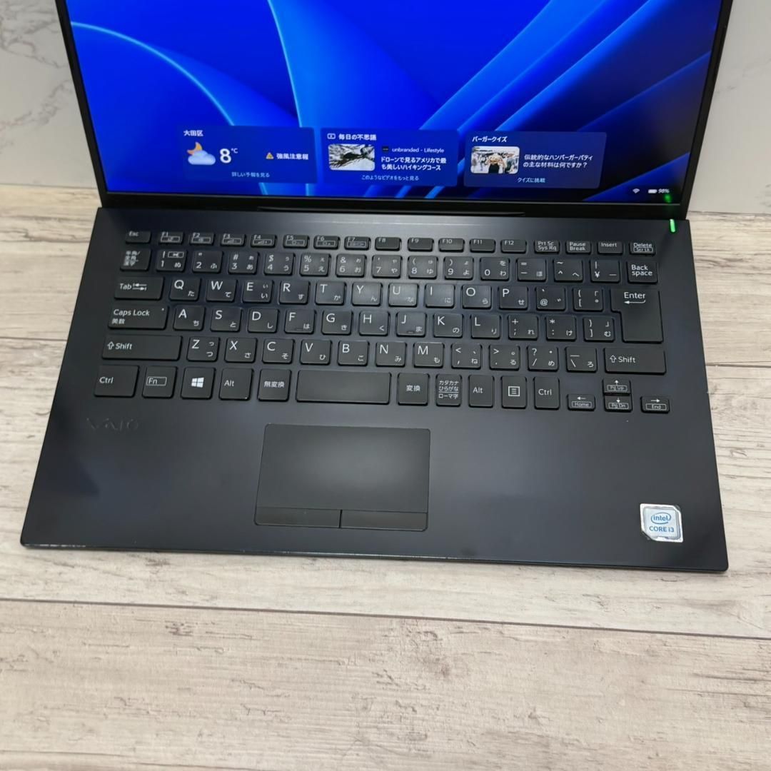 バッテリー良好】軽量 薄型 SSD VAIO Win11 ノートパソコン Office付き