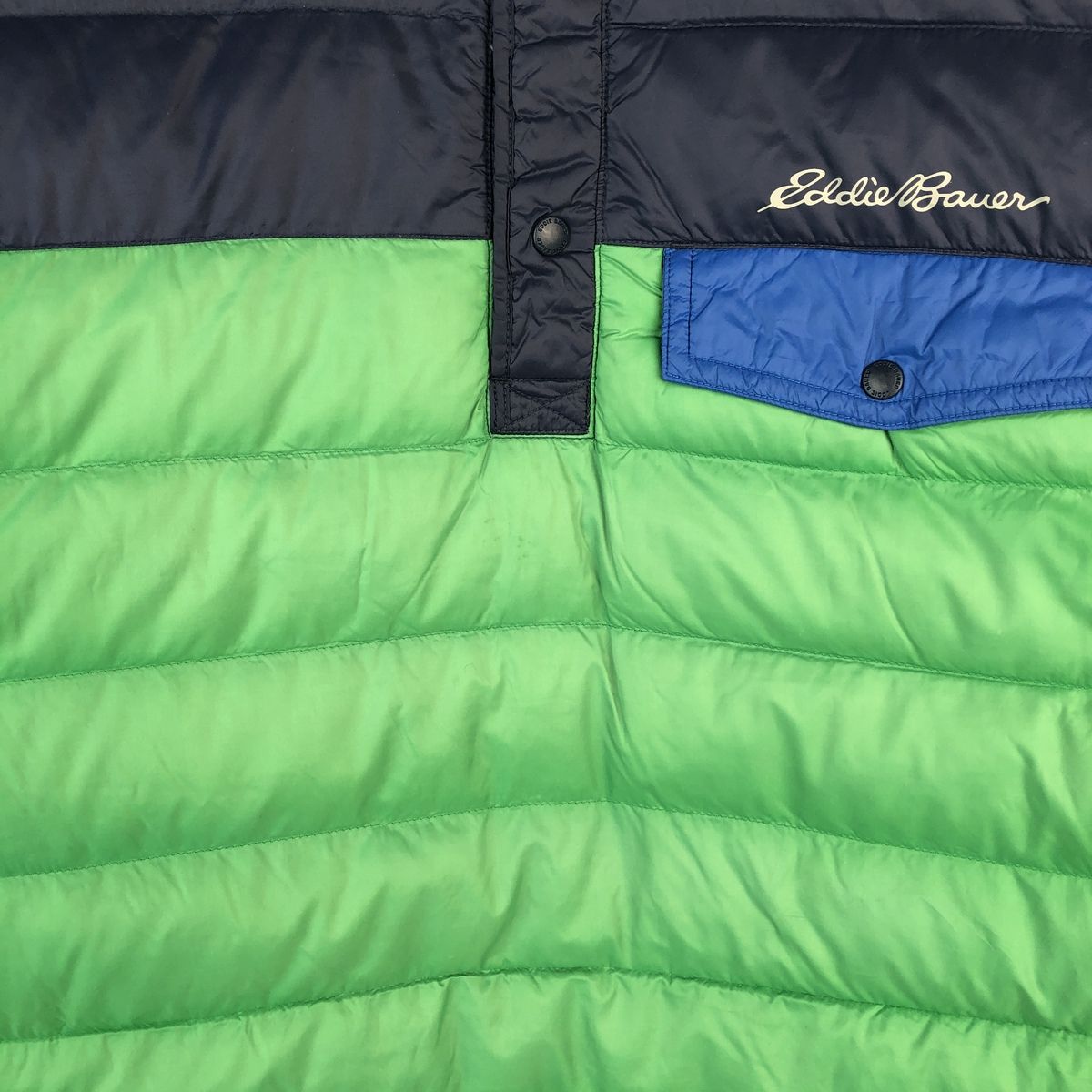 古着 エディーバウアー Eddie Bauer 650フィルパワー ハーフスナップ
