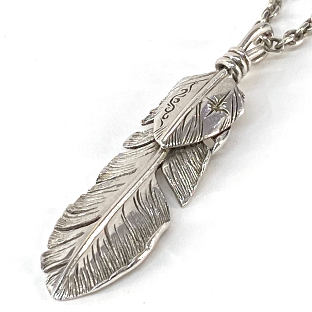 SAAD サード 3連 フェザーネックレス シルバー925 ※中古 - メルカリ