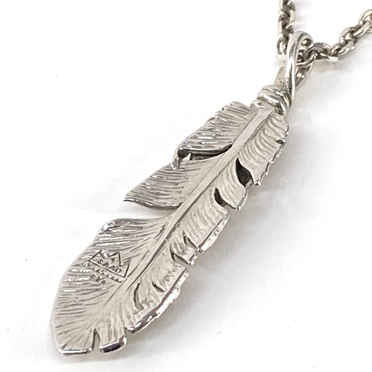 SAAD サード 3連 フェザーネックレス シルバー925 ※中古 - メルカリ