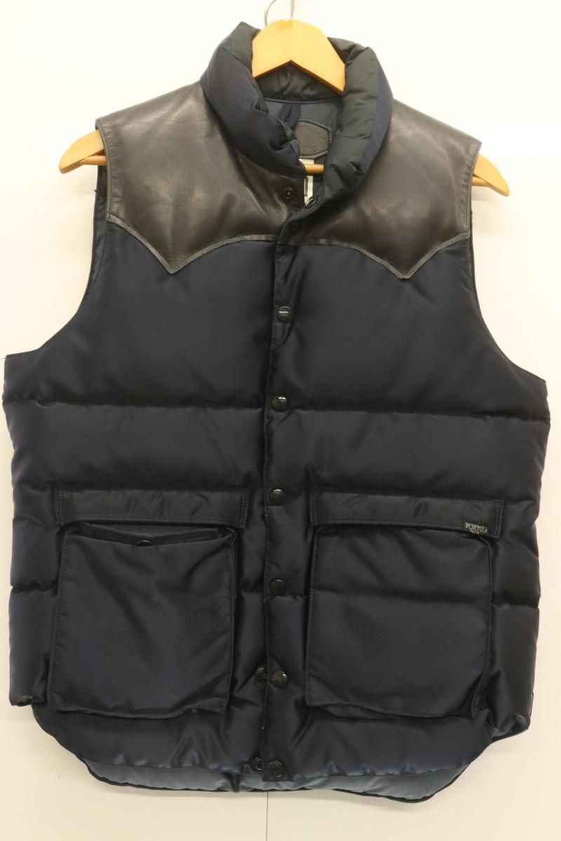 BEAMS Rocky Mountain Featherbed ダウンベスト38 Rocky Mountain Featherbed◇ダウンベスト/38/ナイロン/BLK : セカンド