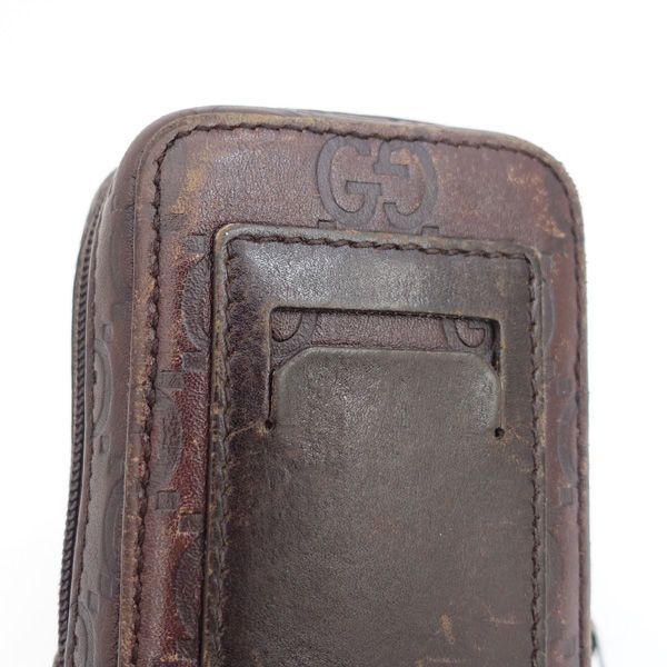 GUCCI / グッチ □GG ケース タバコケース レザー ブラウン シガレット