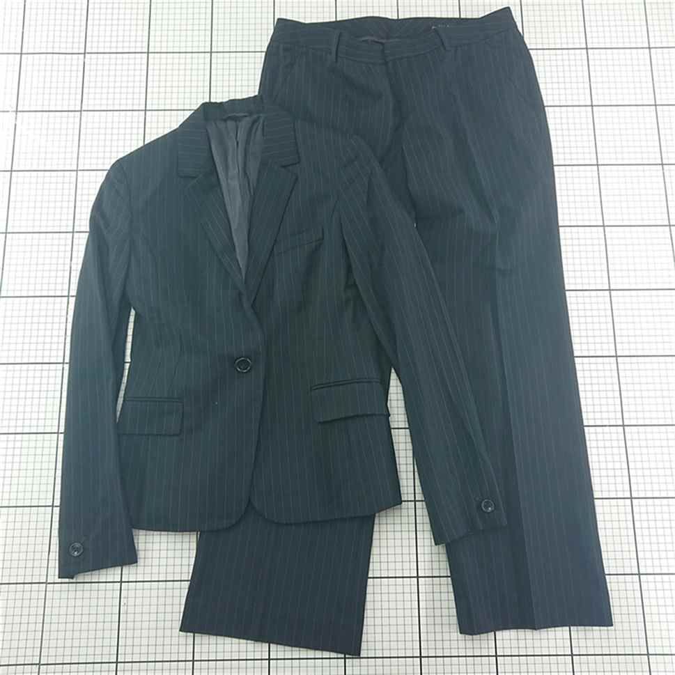 ◇ Θ グリーンレーベルリラクシング ストライプ パンツスーツ