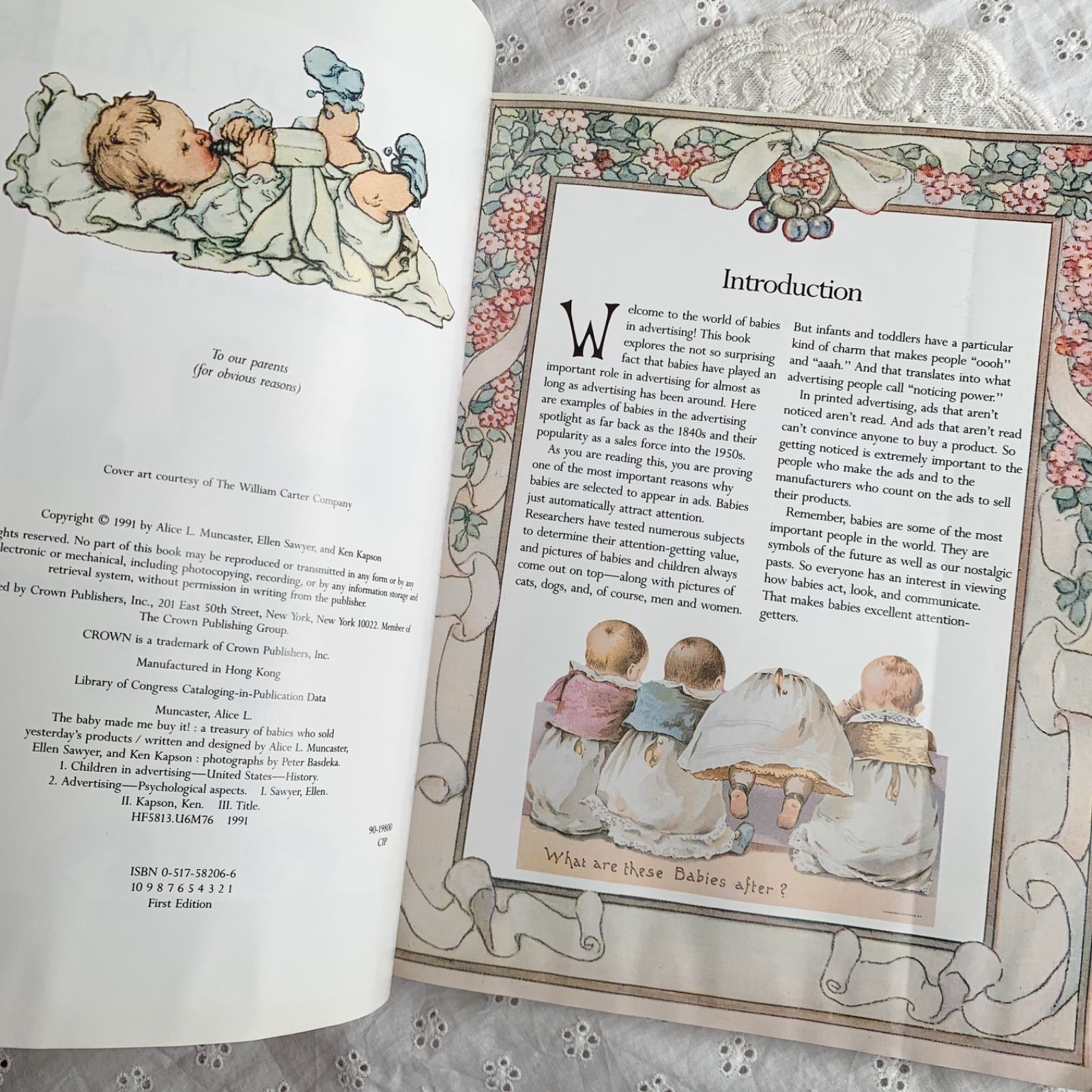 ヴィンテージ 広告ブック 洋書 レトロ ベビー ジャンクジャーナル