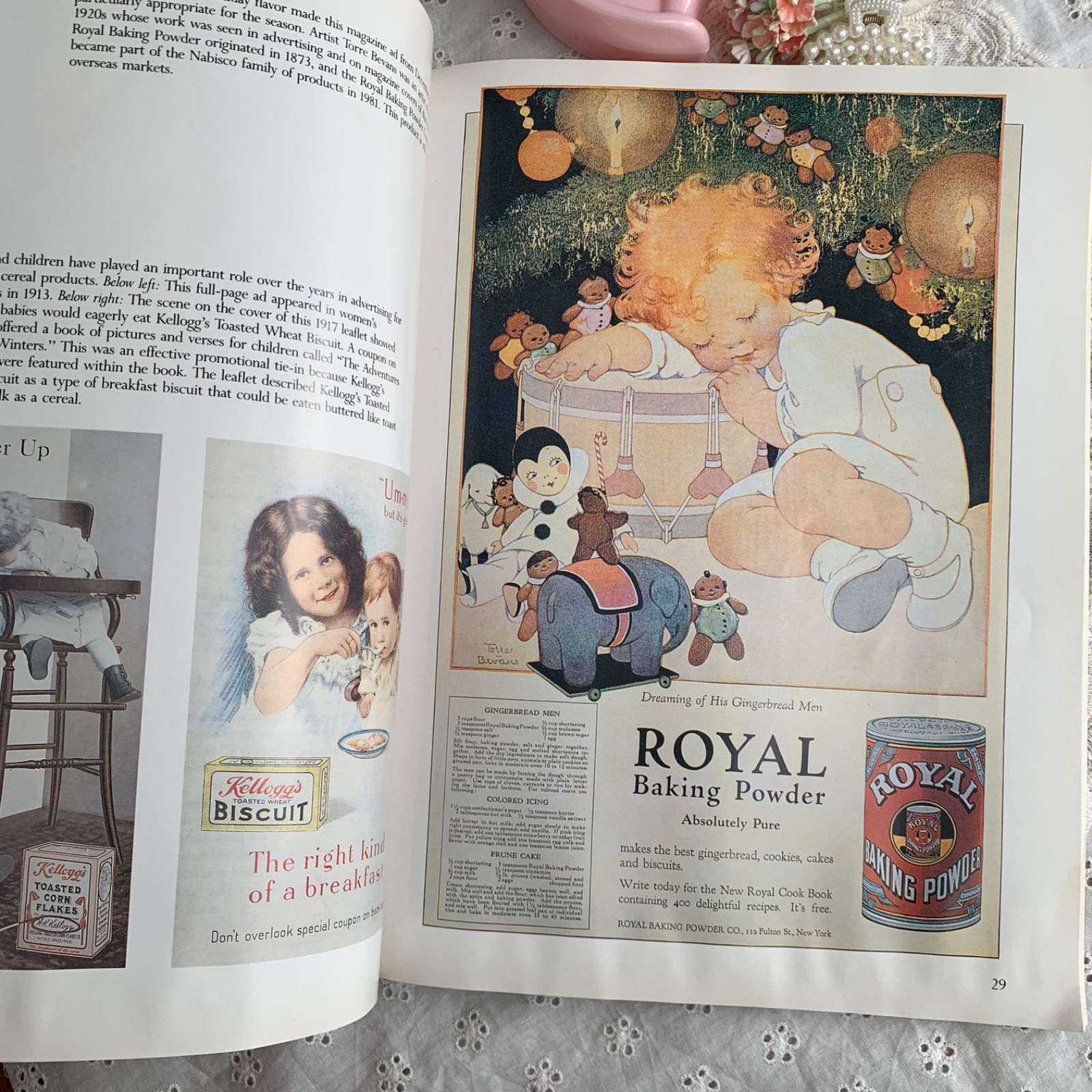 ヴィンテージ 広告ブック 洋書 レトロ ベビー ジャンクジャーナル