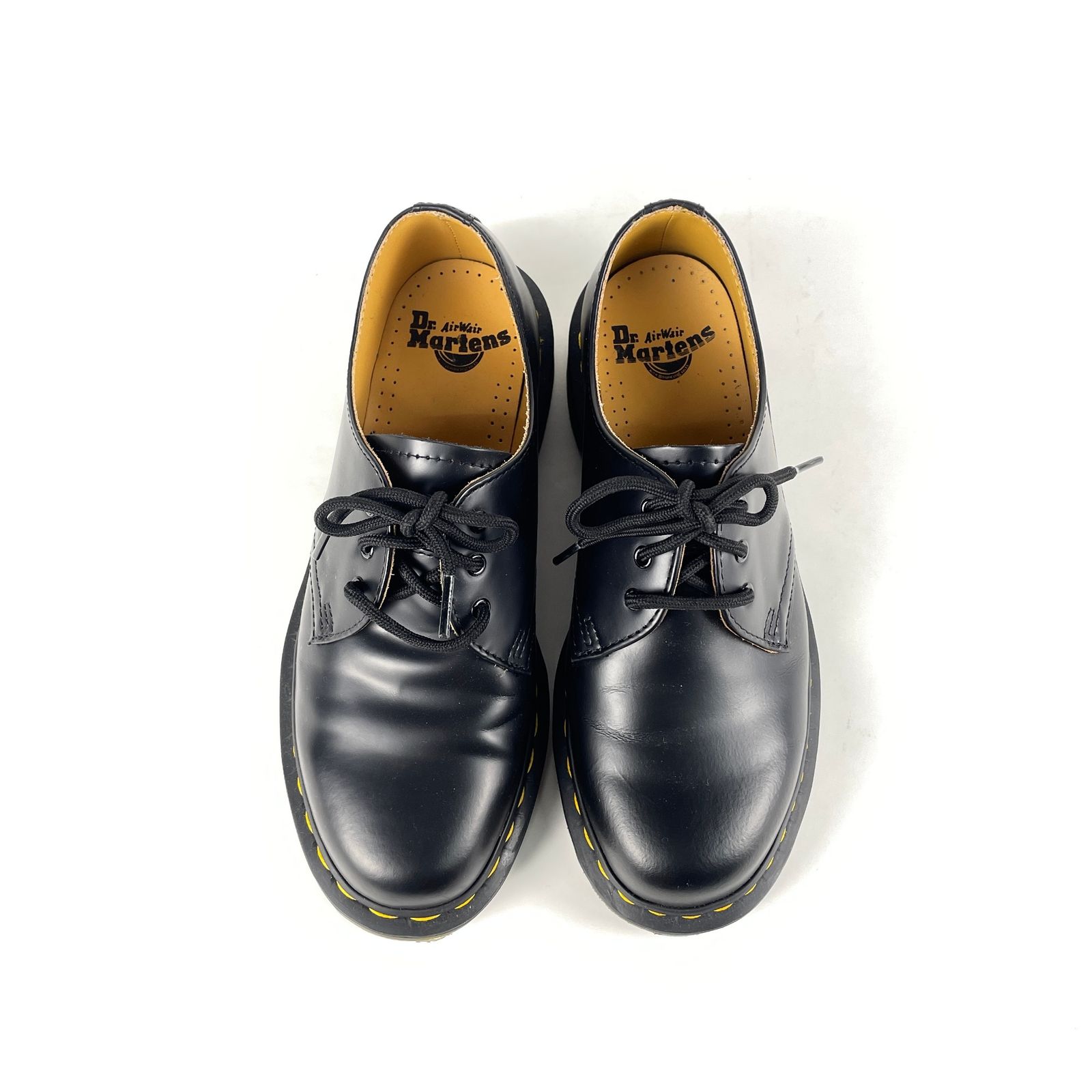 良品 ドクターマーチン UK6 3ホールシューズ 10085 レザーシューズ 黒 DR.MARTENS ドクターマーチン 10085 3EYE SHOES 3ホールシューズ