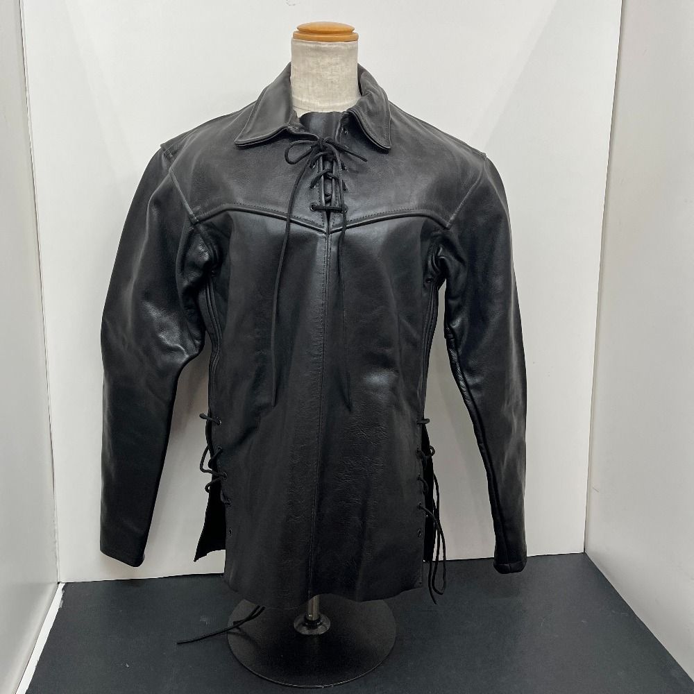 06w18670 vanson leathers レースアップ プルオーバー レザー