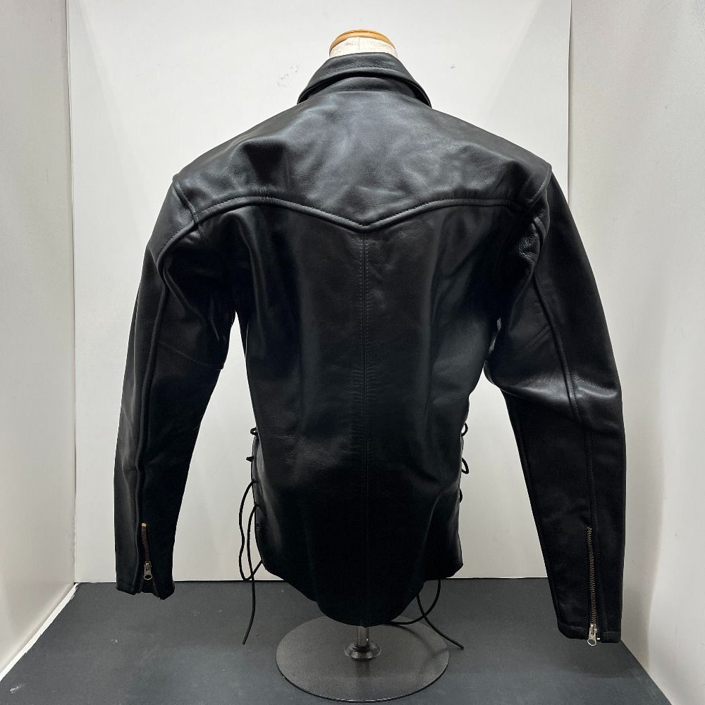 06w18670 vanson leathers レースアップ プルオーバー レザー