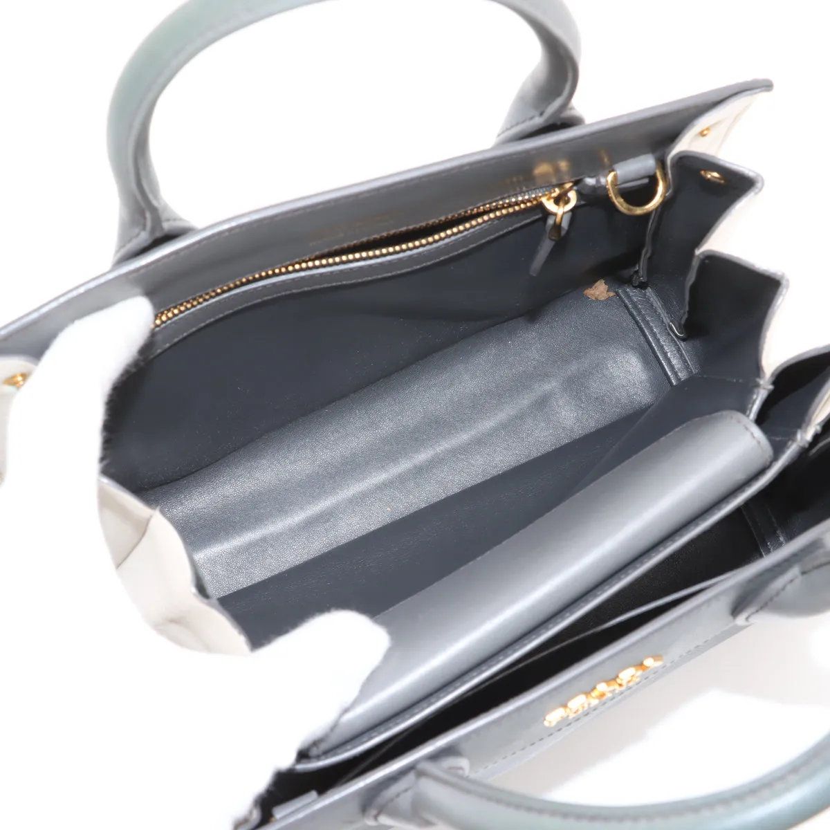 美品 プラダ パラディグム レザー 2WAY ハンドバッグ 斜め掛け トート  