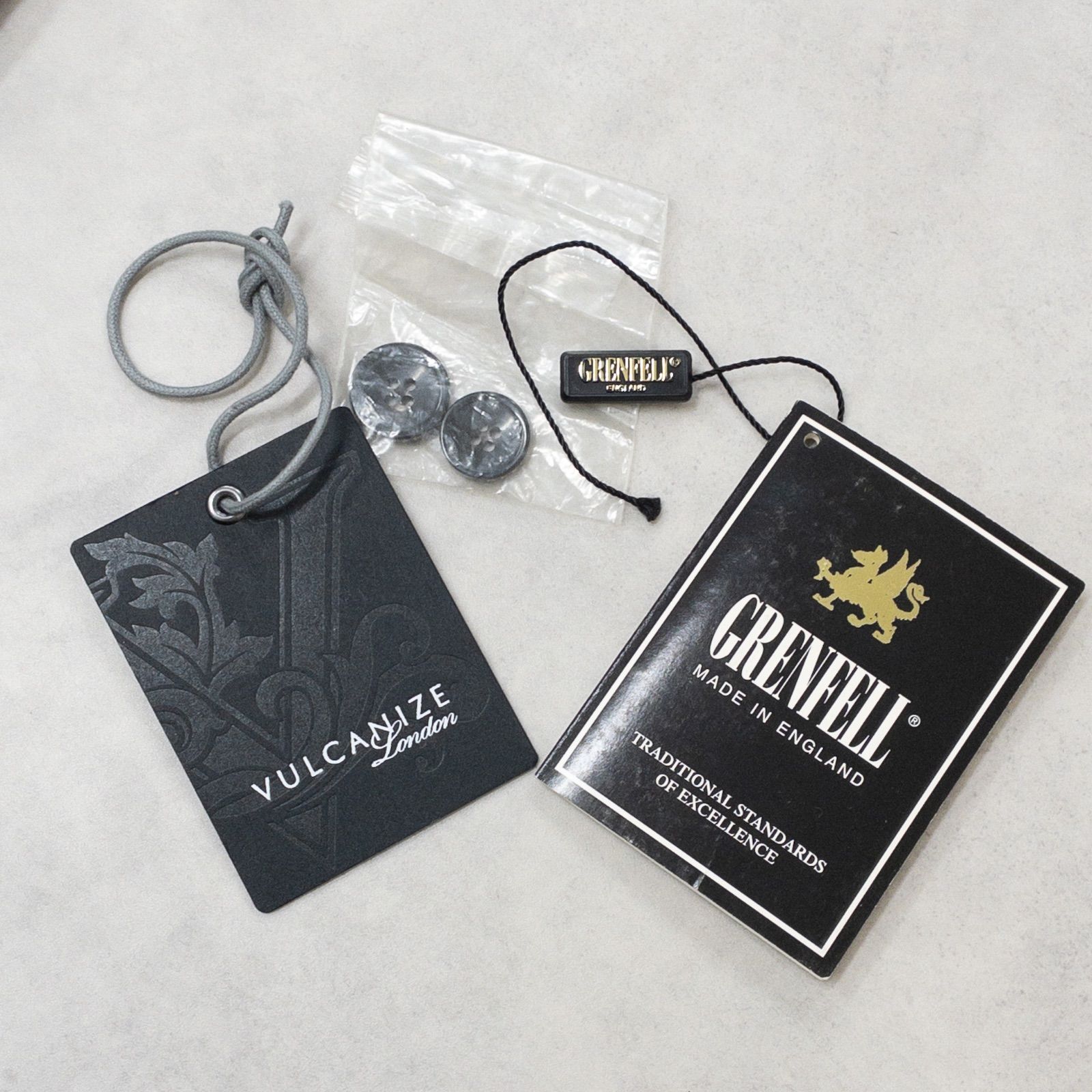 GRENFELL グレンフェル ダッフルコート ヘリンボーン ロング フード