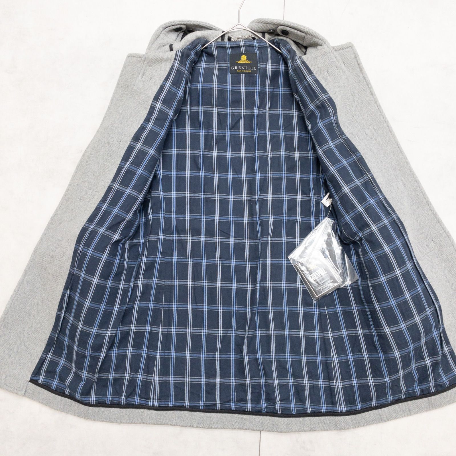 GRENFELL グレンフェル ダッフルコート ヘリンボーン ロング フード