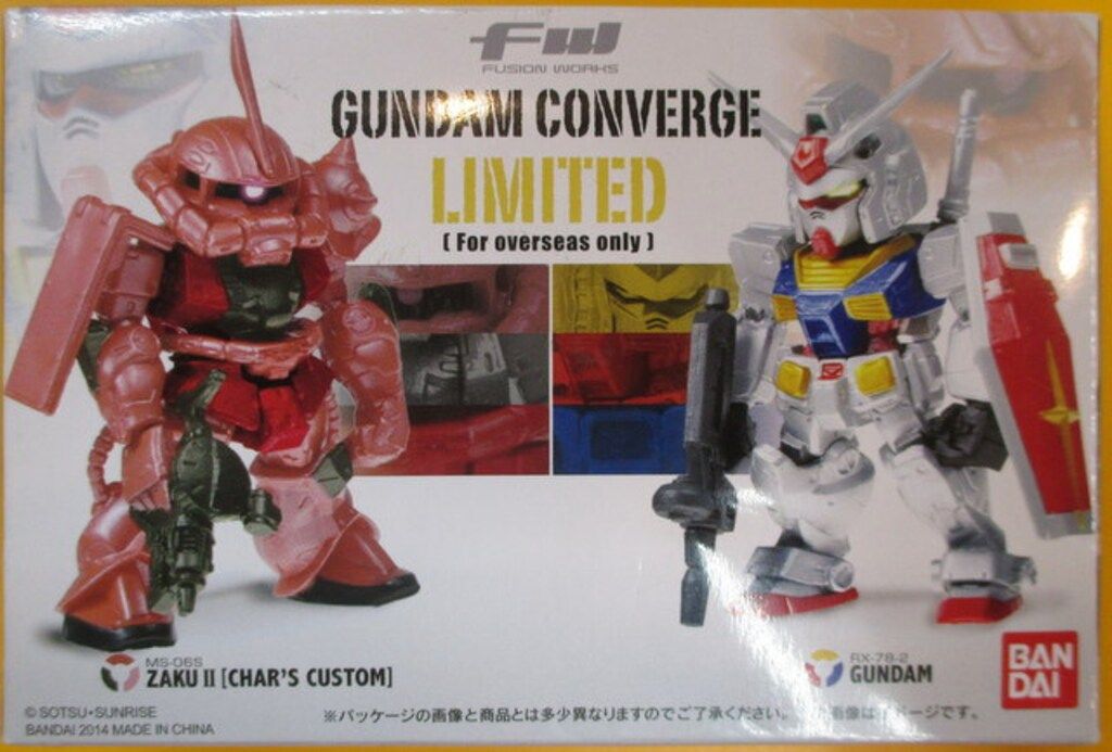 BANDAI FW GUNDAM CONVERGE 機動戦士ガンダム ガンダム & シャア専用