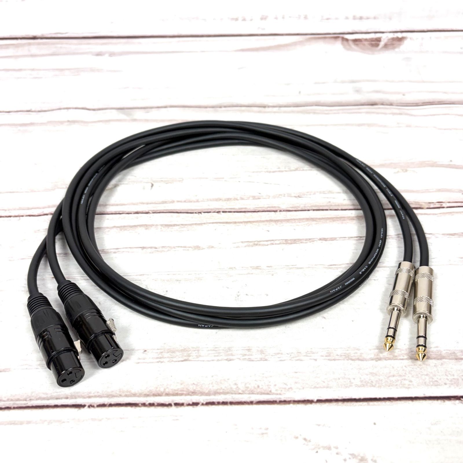MOGAMI 2534 BLACK XLR TRS ケーブル 2m 2本セット - メルカリ