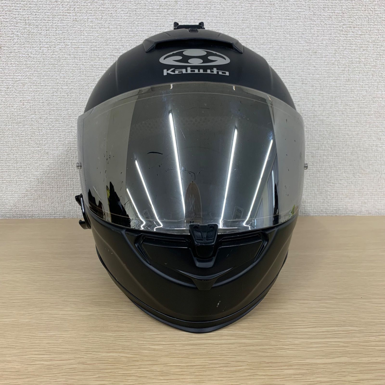 4 OGK KABUTO エアロブレード-5 ウィンド フラットブラックレッド M 