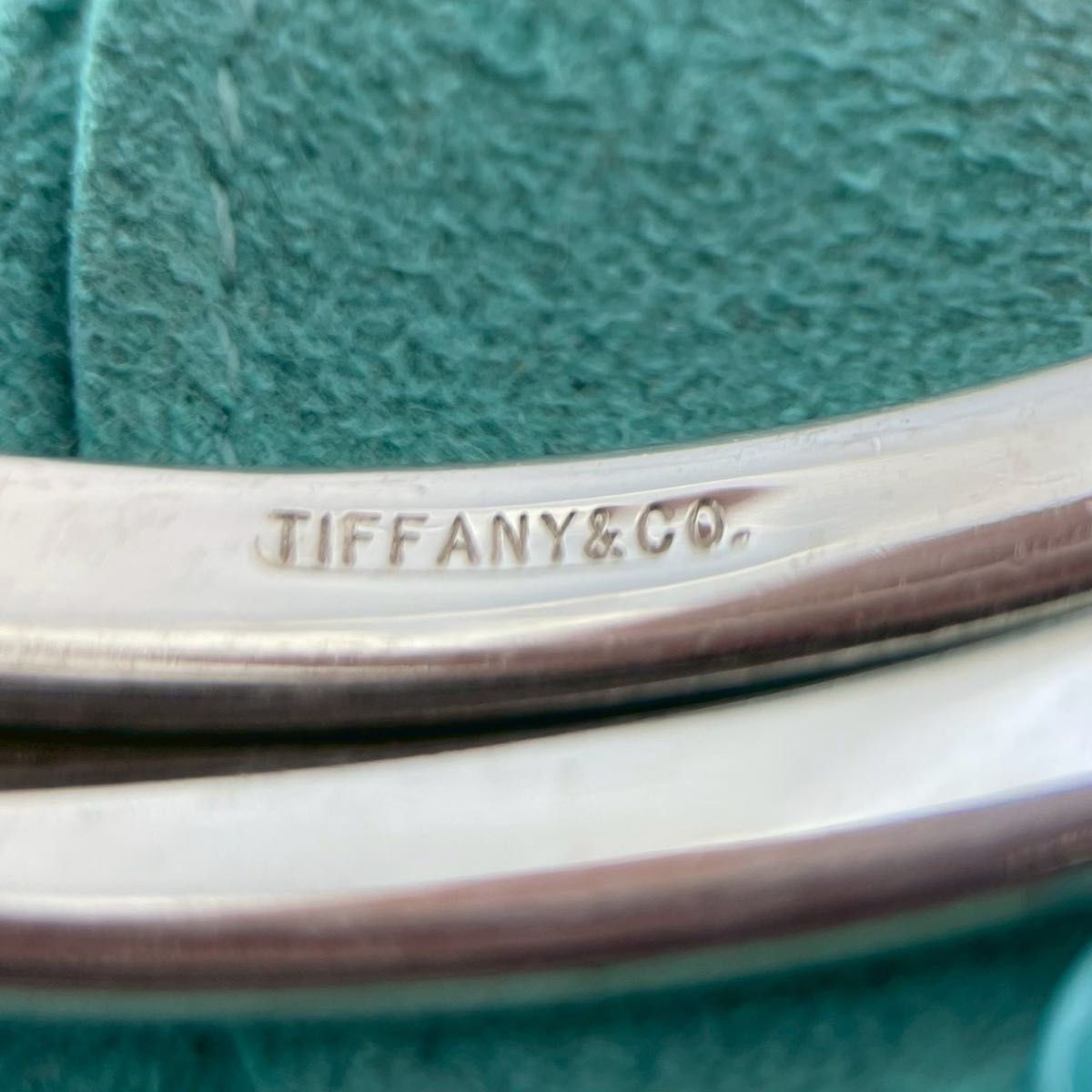 オールドティファニー　バングル オールドティファニー 希少 3連 トリプル バングル ブレスレット YQ6fe