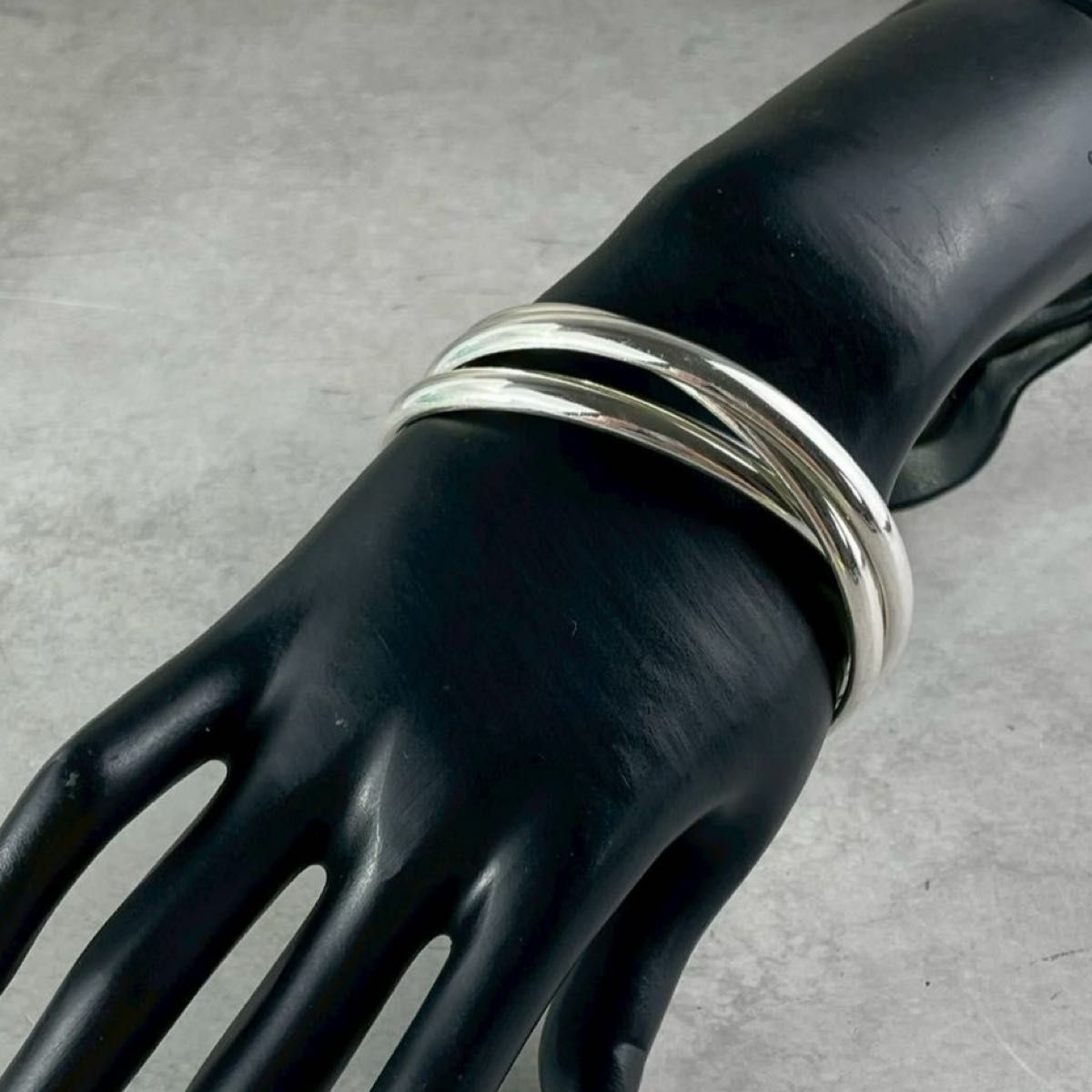 オールドティファニー 希少 3連 トリプル バングル ブレスレット YQ6fe