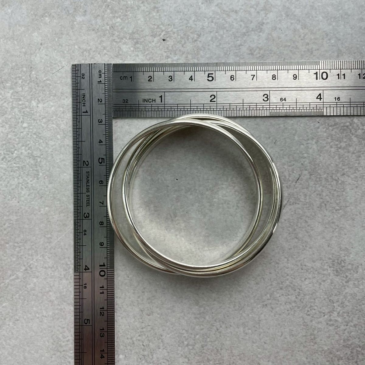 オールドティファニー 希少 3連 トリプル バングル ブレスレット YQ6fe