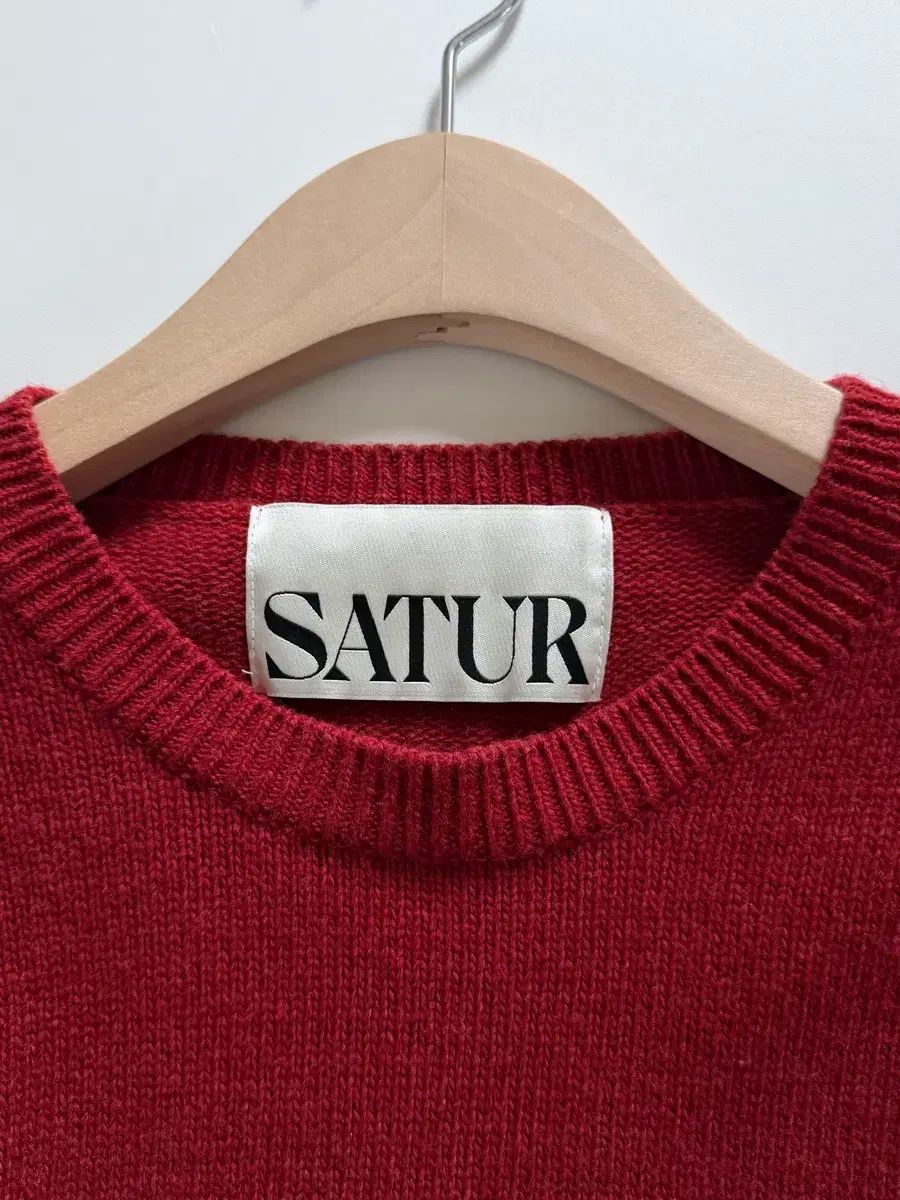 Satur 新レッドCOLOR ウール カシミア アシメントリー ニット - メルカリ