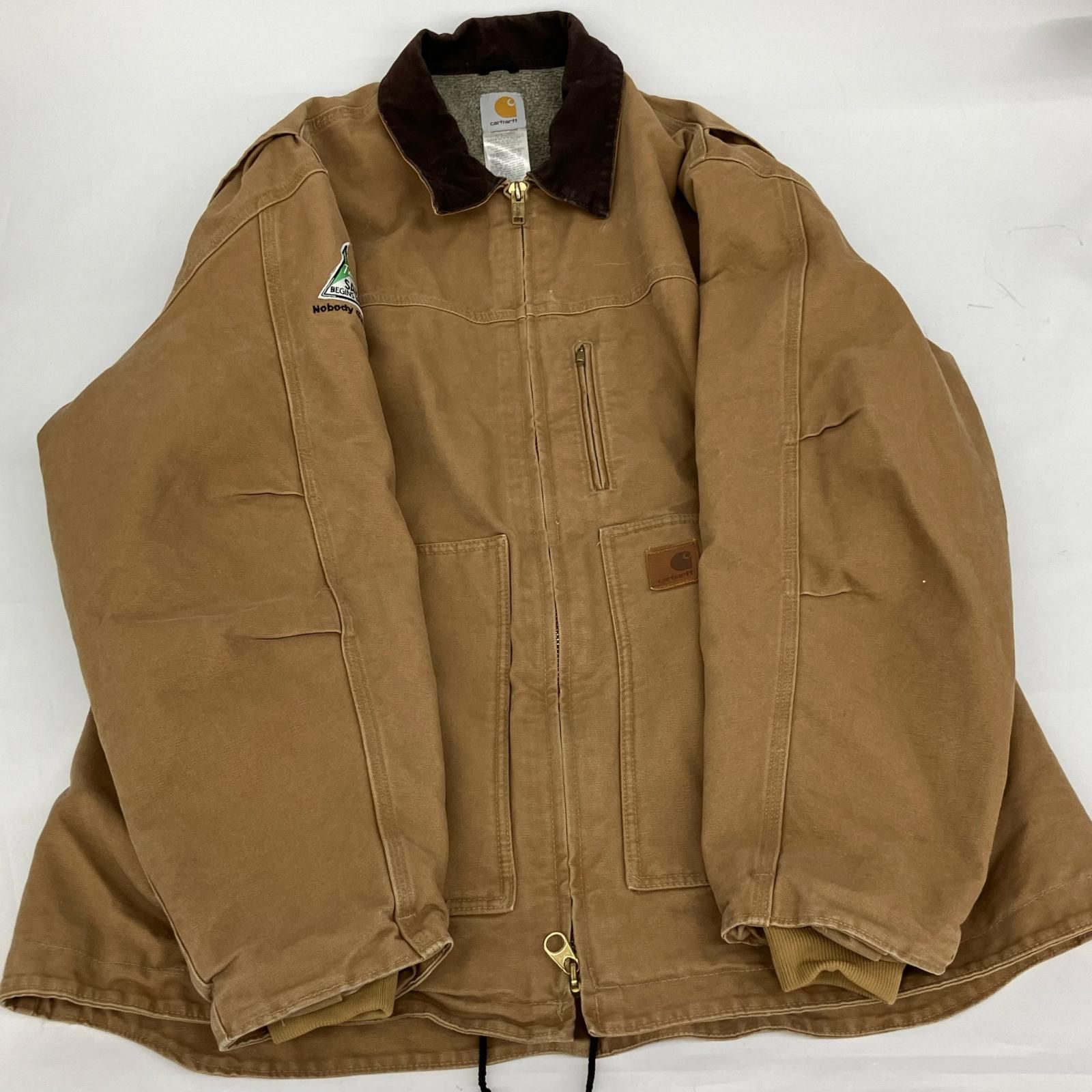 △△Carhartt カーハート ダック地 リッジコート ジャケット 裏ボア
