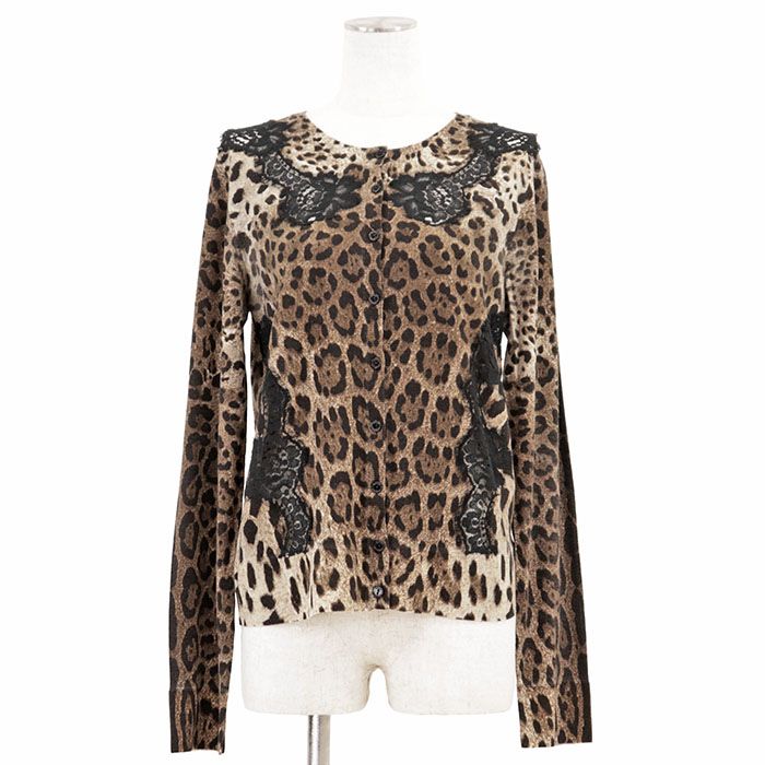 【美品】ドルチェ&ガッバーナ レースカーディガン ロゴボタン D&G カシミヤ 美品】ドルチェ&ガッバーナ レースカーディガン ロゴボタン D&G