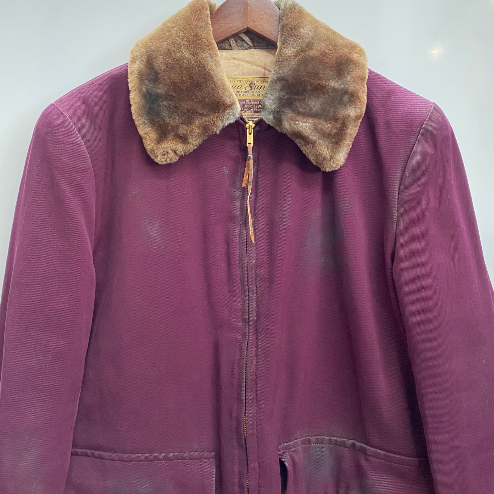 ヴィンテージ vintage 50's~ Spun Sun ギャバジャケ スポーツ