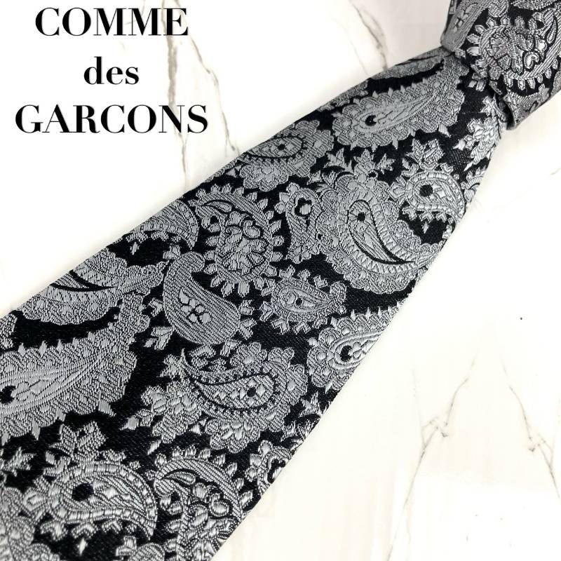 【美品！COMME des GARÇONS ペイズリー柄ネクタイ】 未使用に近い COMME des GARCONS コムデギャルソン ネクタイ