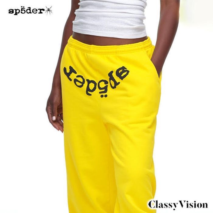 SP5DER スパイダー YELLOW OG WEB V2 SWEATPANT 【スウェットパンツ 