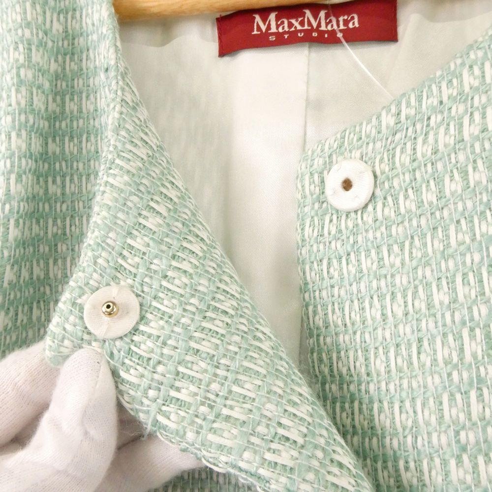 美品 maxmaraSTUDIO マックスマーラ ツイード ジャケット スカート 2点