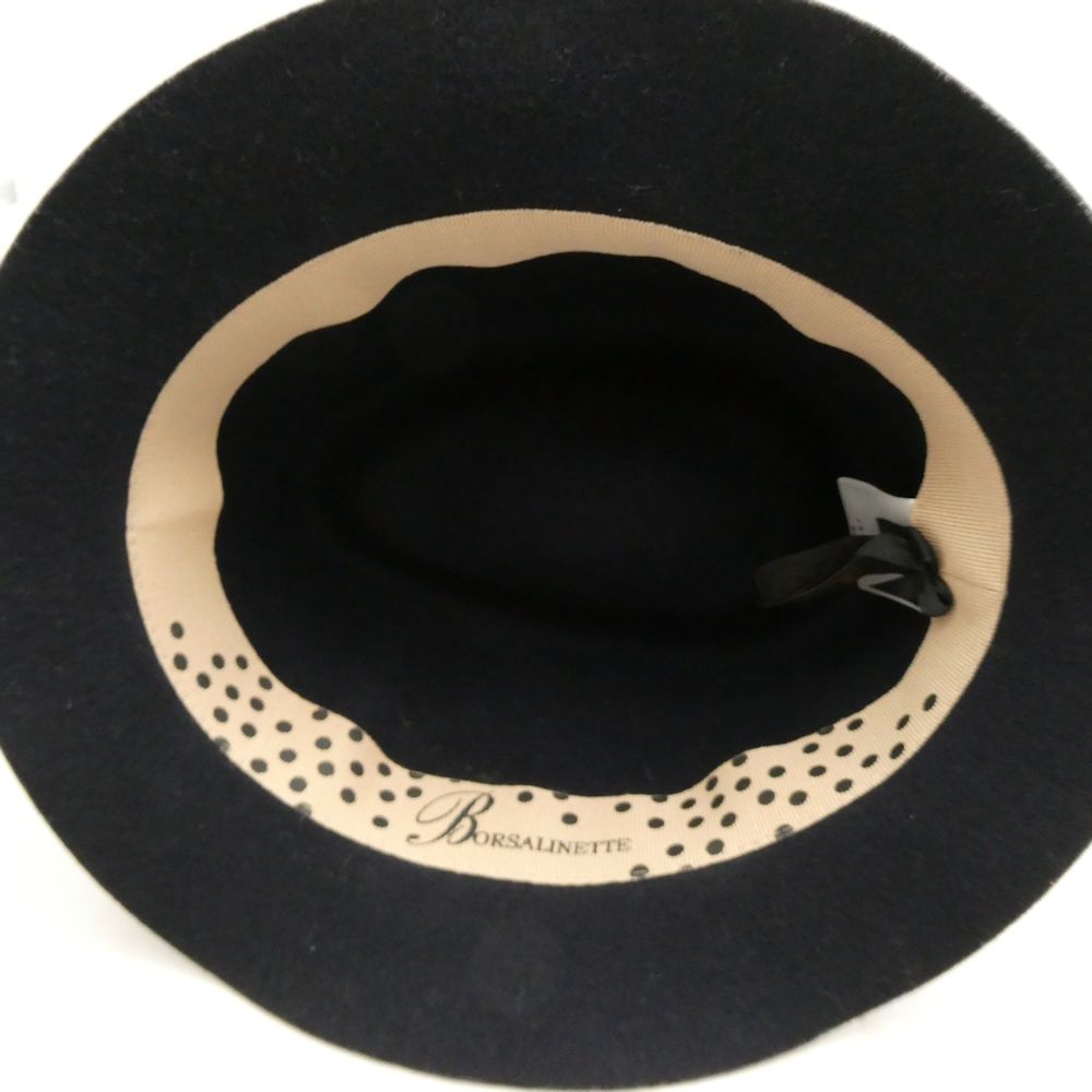 美品 Borsalino ボルサリーノ ハット M 58 ウール 1857 帽子