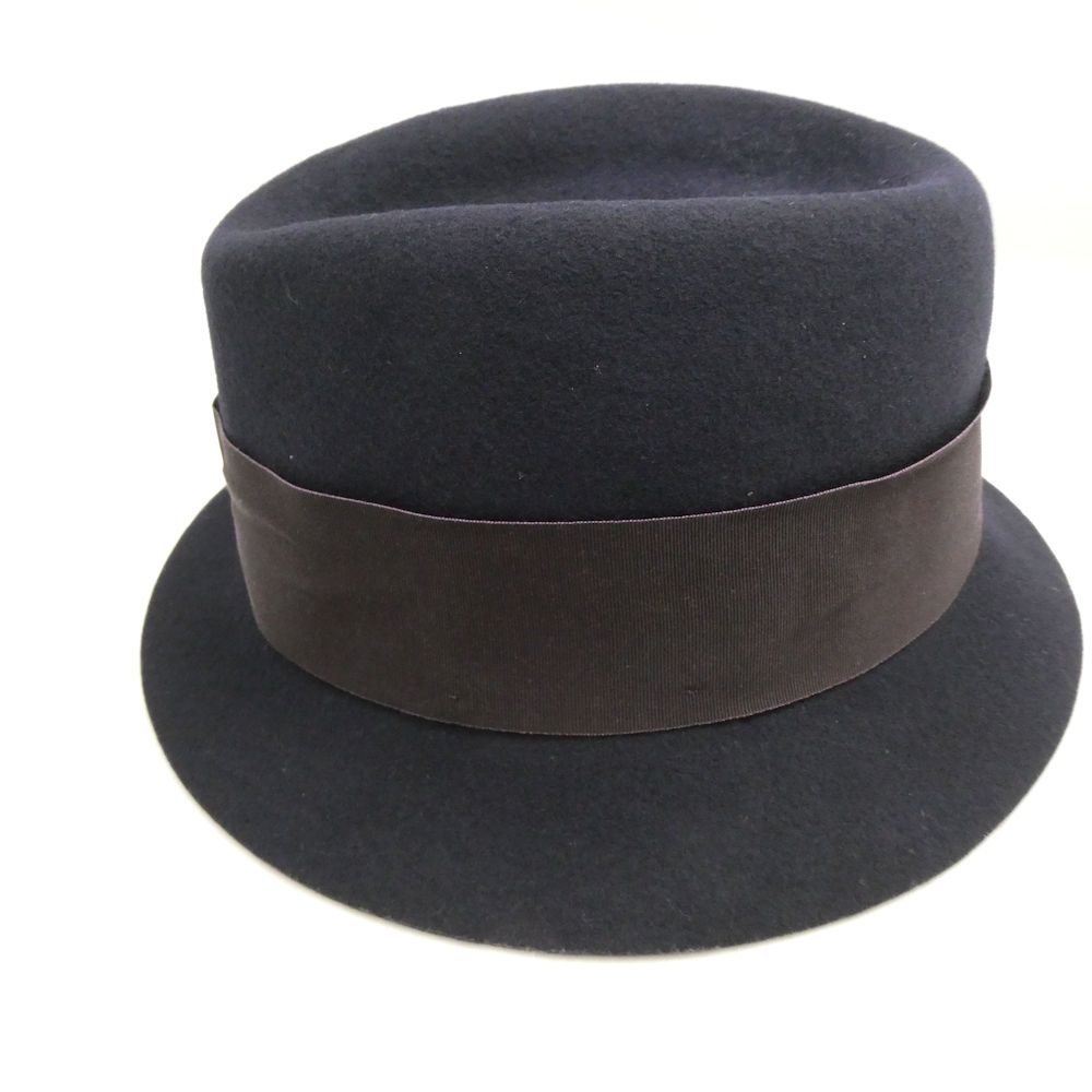 美品 Borsalino ボルサリーノ ハット M 58 ウール 1857 帽子
