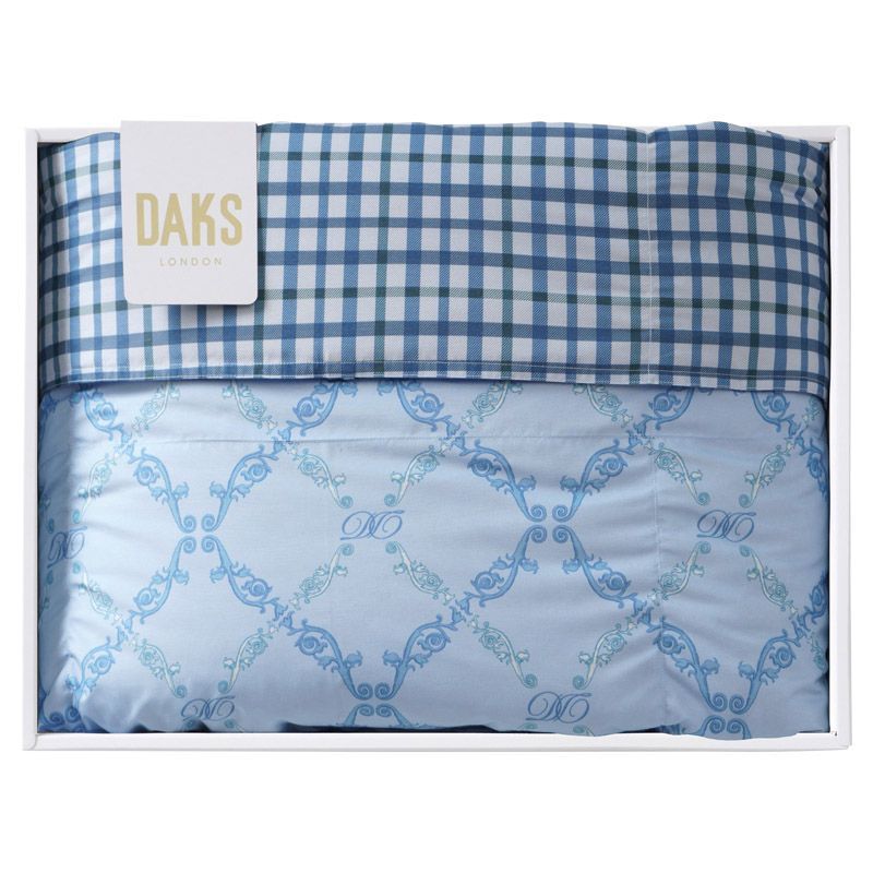 ギフト】[寝具]ダックス 洗える羽毛肌掛けふとん ブルー C-B - メルカリ