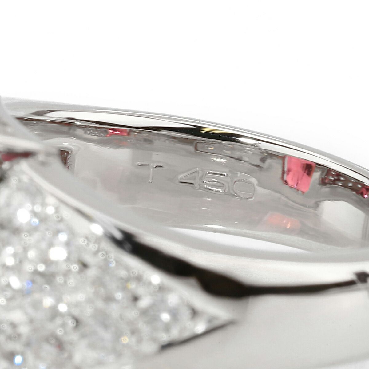 ピンクトルマリン 4.5ct ダイヤモンド 0.81ct プラチナ Pt900 リング