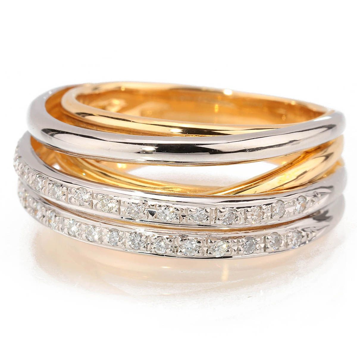 ダイヤモンド 0.2ct プラチナ Pt900 コンビネーションリング 指輪 12.5 