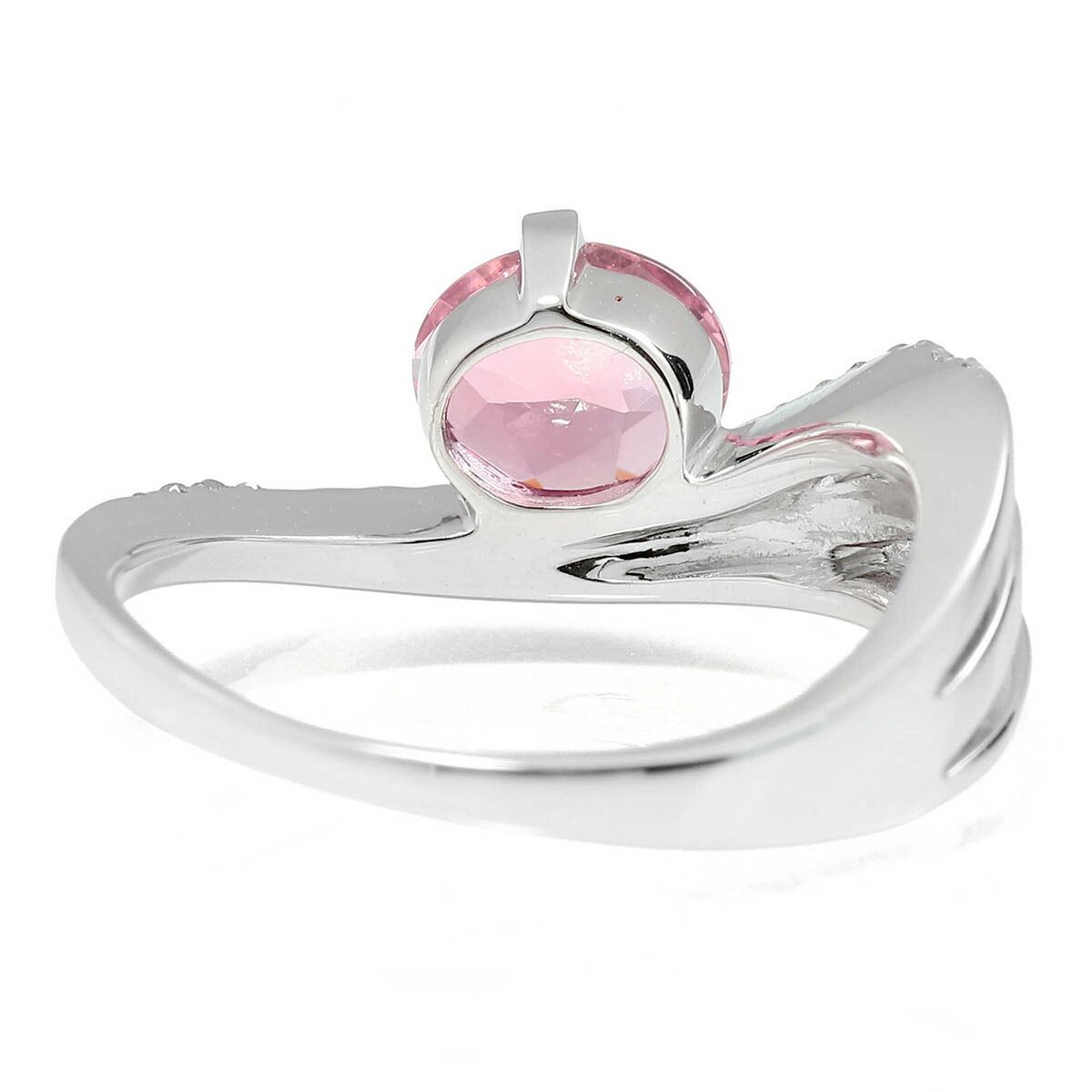 ピンクトルマリン 0.90ct ダイヤモンド 0.50ct ホワイトゴールド K18WG 