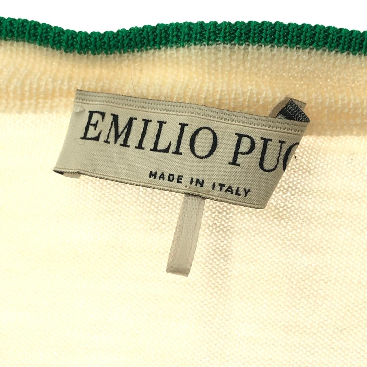 EMILIO PUCCI エミリオプッチ 長袖ニット サイズ:XS Vネック/ウール