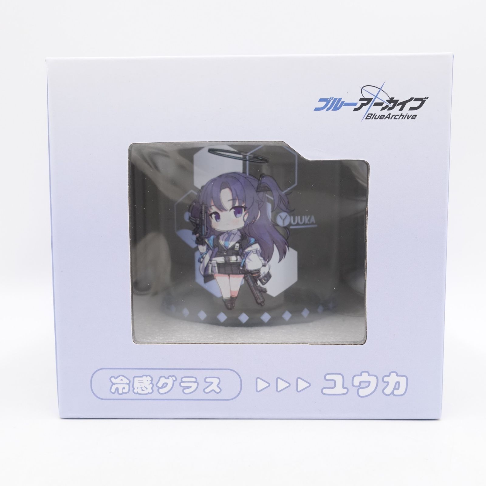 ブルーアーカイブ 早瀬ユウカ 冷感グラス 未開封 高さ約9cm 直径約8cm
