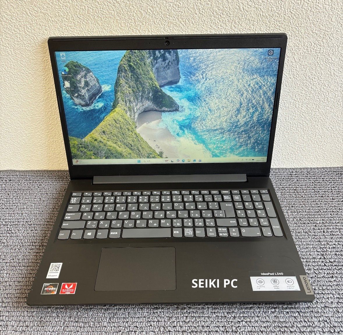 lenovo ideapad L340 AMD Ryzen 7 3700U メモリ8GB SSD 256GB Win11