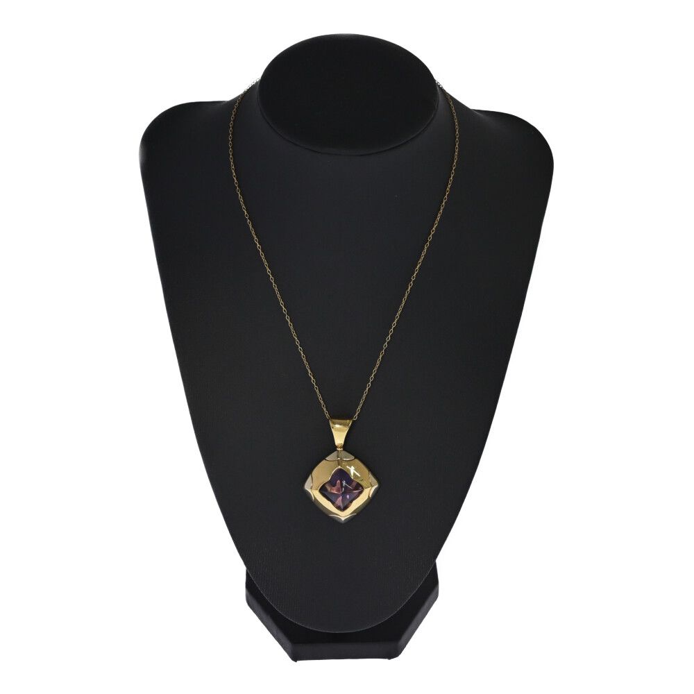 BVLGARI ブルガリ ピラミデ 大粒 アメシスト アメジスト ペンダント