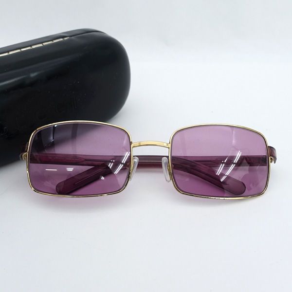 GUCCI / グッチ □サングラス ロゴ ゴールド ピンク ケース付き GG1378