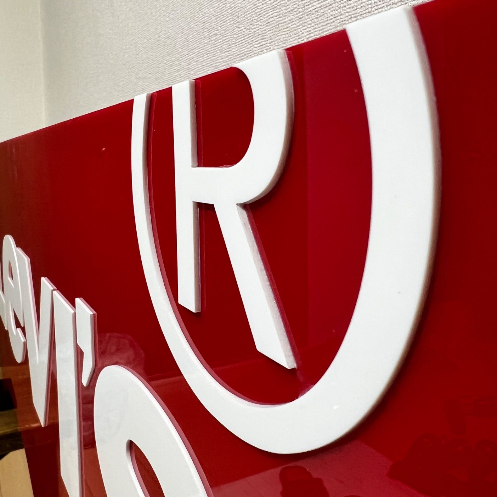 Levi's リーバイス 大型 ロゴサイン 店舗ディスプレイ用 アクリル製