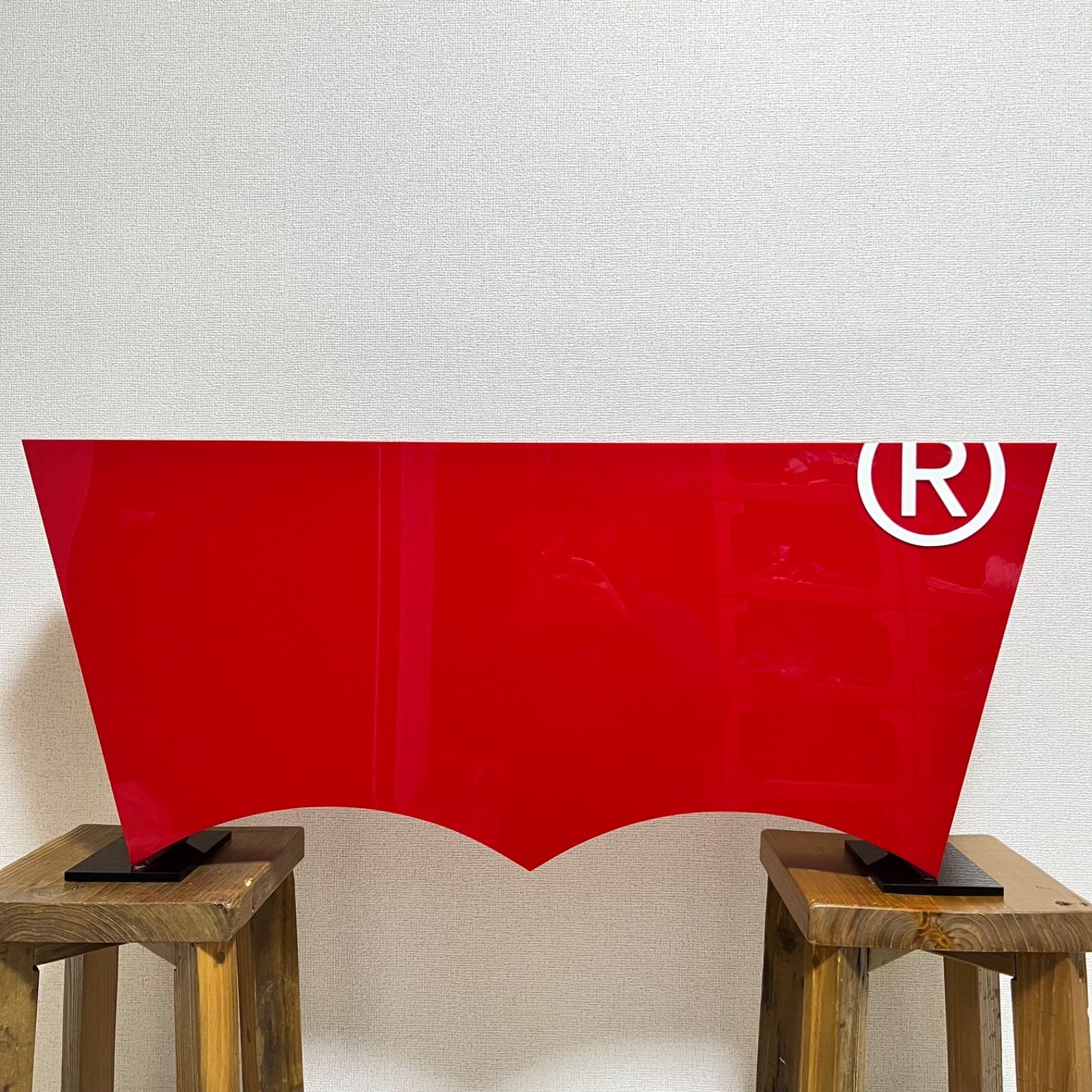 Levi's リーバイス 大型 ロゴサイン 店舗ディスプレイ用 アクリル製