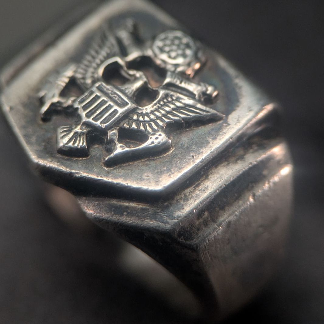 シルバー925 ベトナム戦争 18号 USグレートシール イーグル 14.9g 超