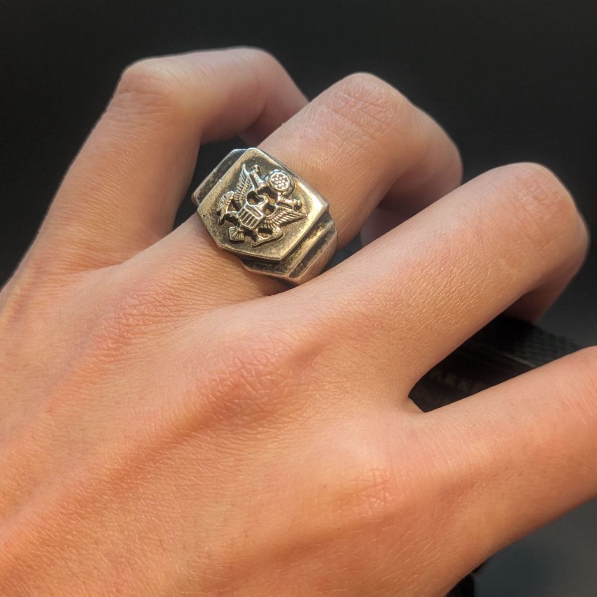 USN 米軍 リング グレートシール 鷲 イーグル シルバー925 指輪 USN 米軍 リング グレートシール 鷲 イーグル シルバー925 指輪 - メルカリ